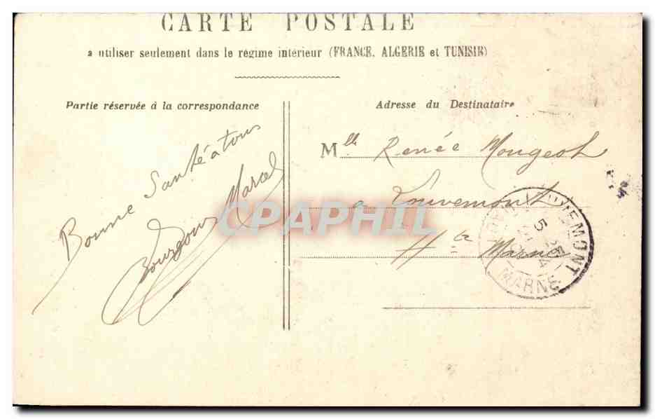 Fantaisie - Enfant - Spectacle -Theatre - Les Deux Pages Theobald et Gaston - series de 6 - CPA  — Rückseite