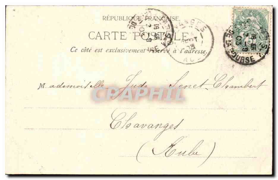 CPA Foret de Meudon Le chene de la vierge (tree arbre) — Rückseite