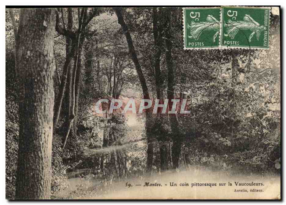 Mantes - Un coin pittoresque sur la Vaucouleurs — Aneeelin, éditeur, n°59