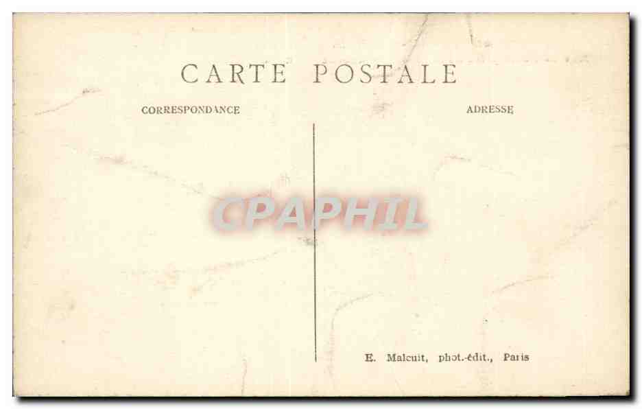 Montreuil sous Bois CPA Rue de Paris prise de la place du marceh — Rückseite