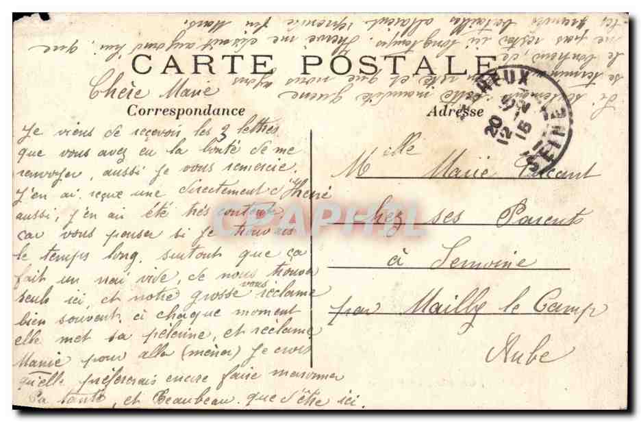 Le Perreux CPA Le panorama general (avion) — Rückseite