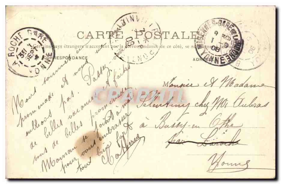 Nogent-sur-Marne — La Société d'Encouragement de Sport Nautique — E. Faciolle, foto. edit., Le Perreux — Verso