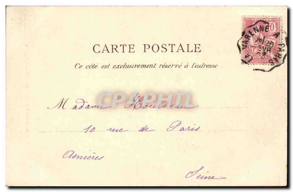 Nogent sur Marne CPA L'eglise — Back