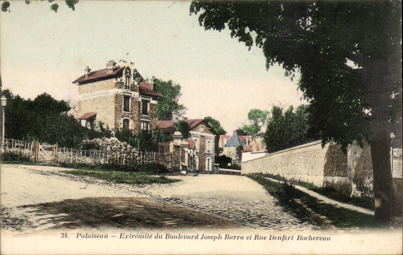 Palaiseau CPA Extremite du boulevard Joseph Barra et rue Denfert Rochereau