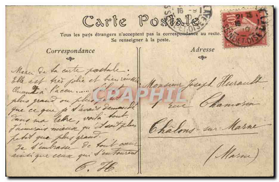 Saint-Germain-en-Laye — Il Primo Corazzieri — ND Phot — Verso