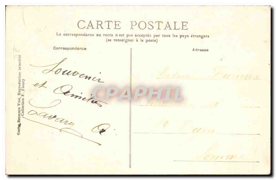 Saint Maur CPA Le pont (les pecheurs train) — Rückseite