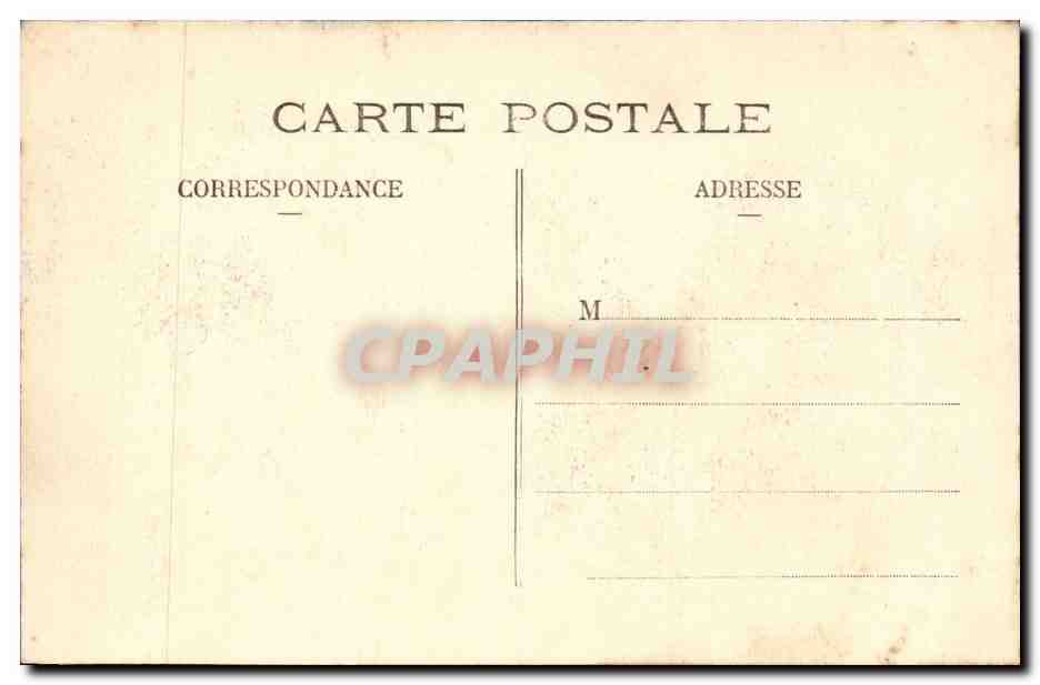 Bois de Vincennes — Cyclone du 16 Juin 1908 — Allée de la Rivière — E.M. — Rückseite