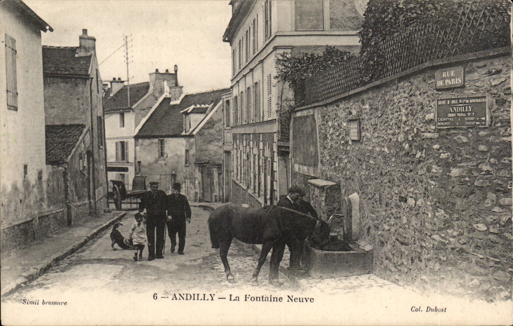Andilly — La Fontaine Neuve — Col. Dubost