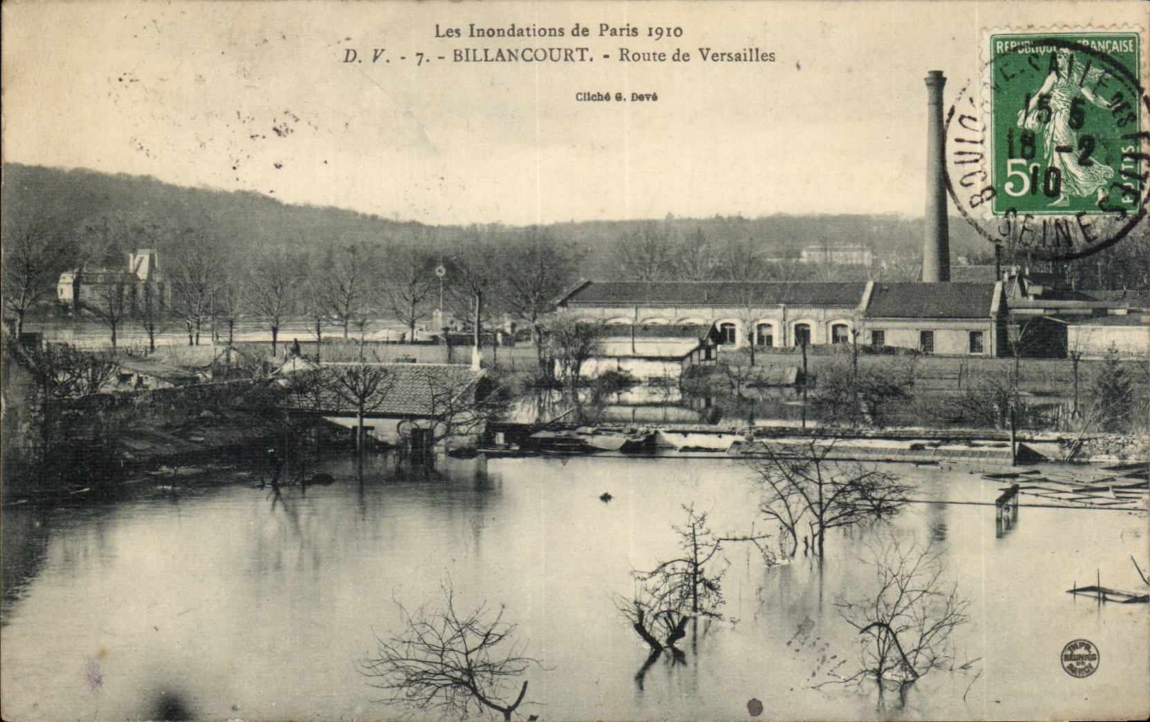 Billancourt CPA Route de Versailles