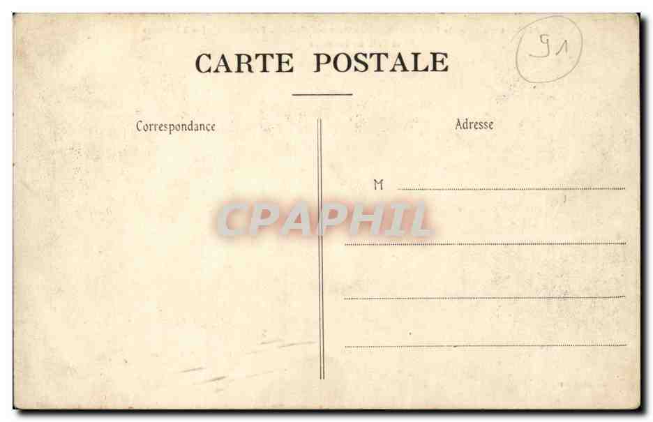 Bel Air CPA Commune de Fontenay les Bris Route d'arpajon a Limours et villa du souvenir (planeur avion) — Rückseite