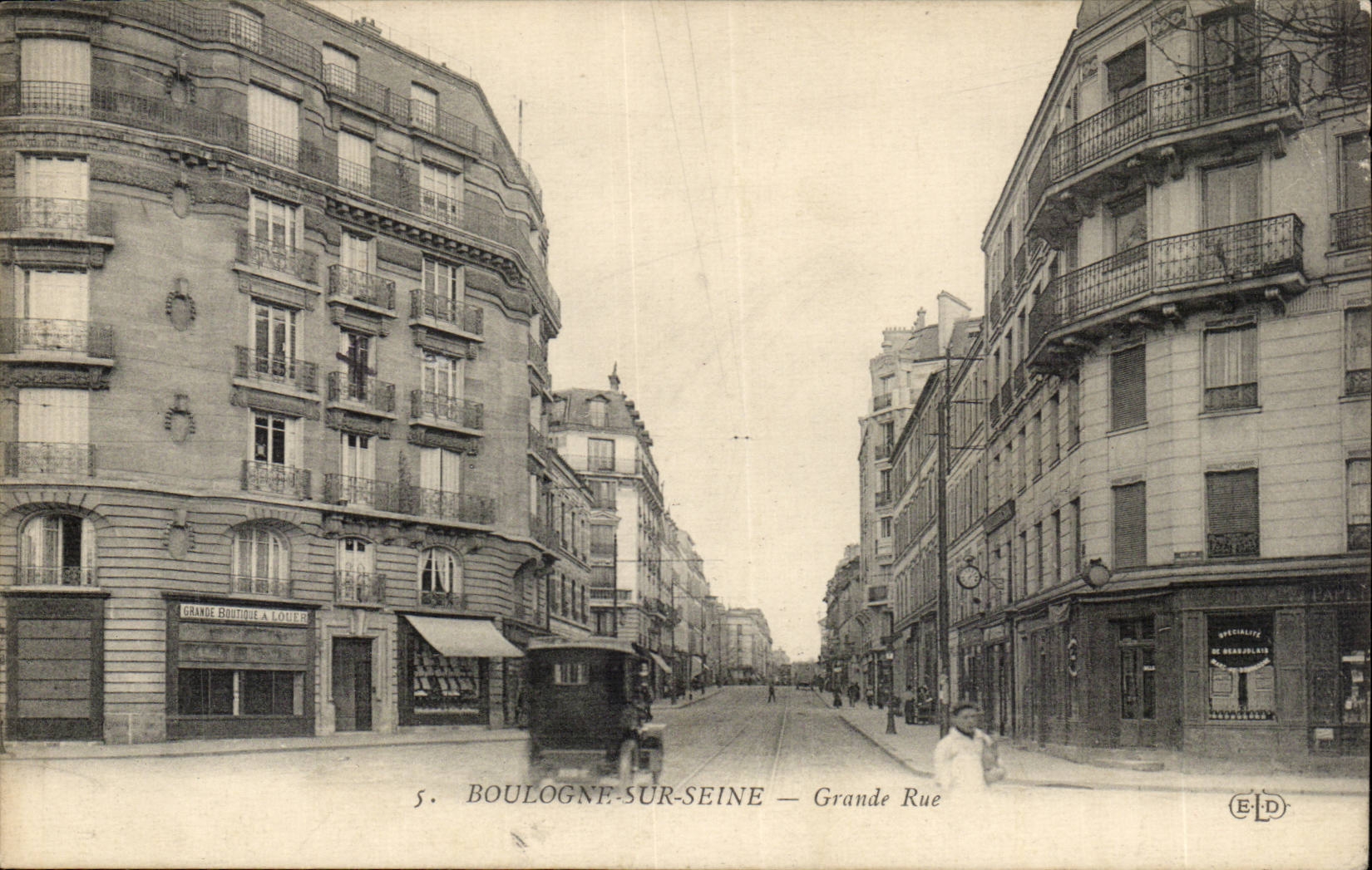Boulogne sur Seine CPA Grande rue