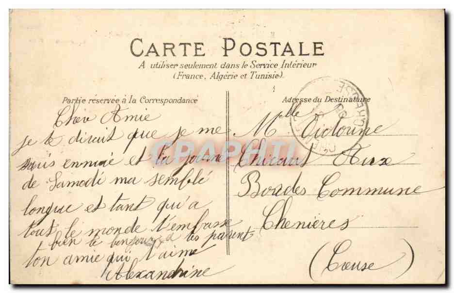 Boulogne sur Seine CPA Boulevard Strasbourg pris de l'avenue de la Reine — Rückseite