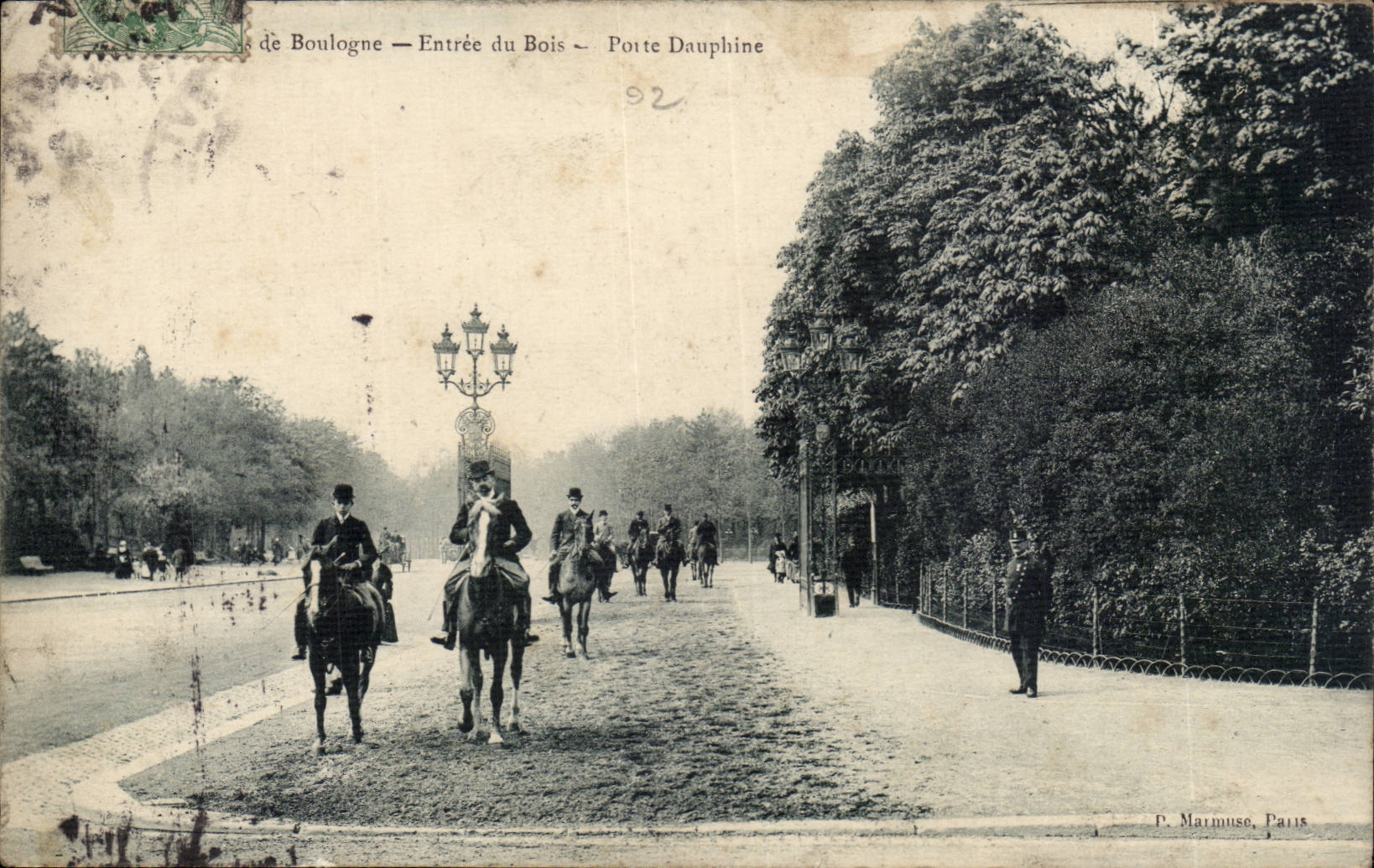 Boulogne — Entrée du Bois — Porte Dauphine — P. Marmuse, Paris
