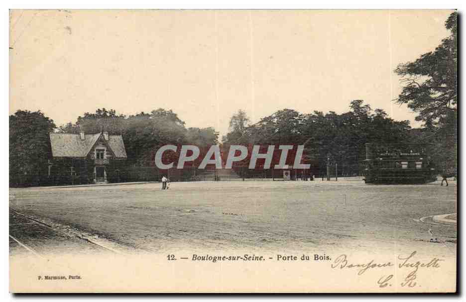 Boulogne sur SEine CPA Porte du bois