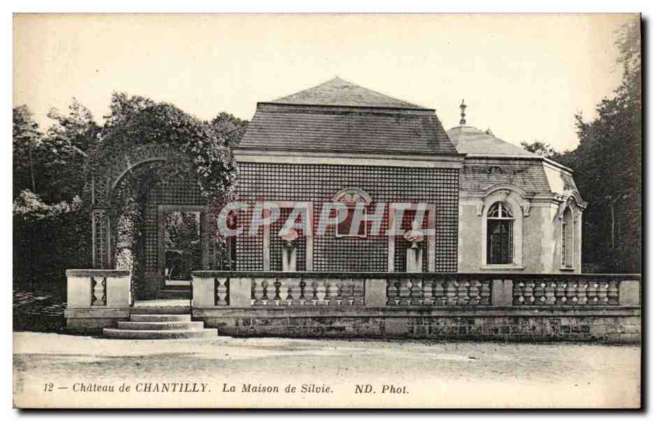 CPA Chateau de Chantilly La maison de Silvie