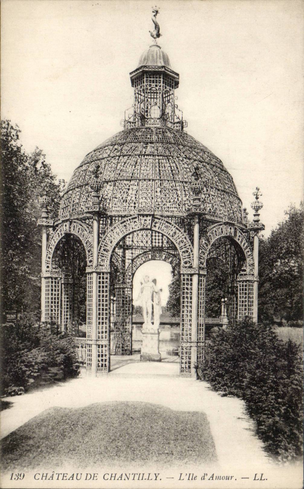 CPA Chateau de Chantilly L'ile d'amour