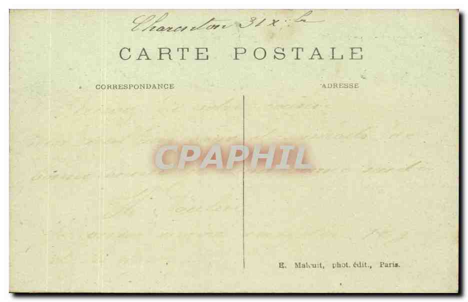 Charenton CPA L'entree du pays par la porte de Paris — Back