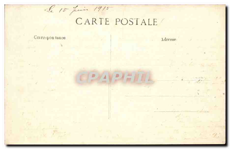 Choisy le Roi cPA Rue du pont (282eme regiment dinfanterie) — Back