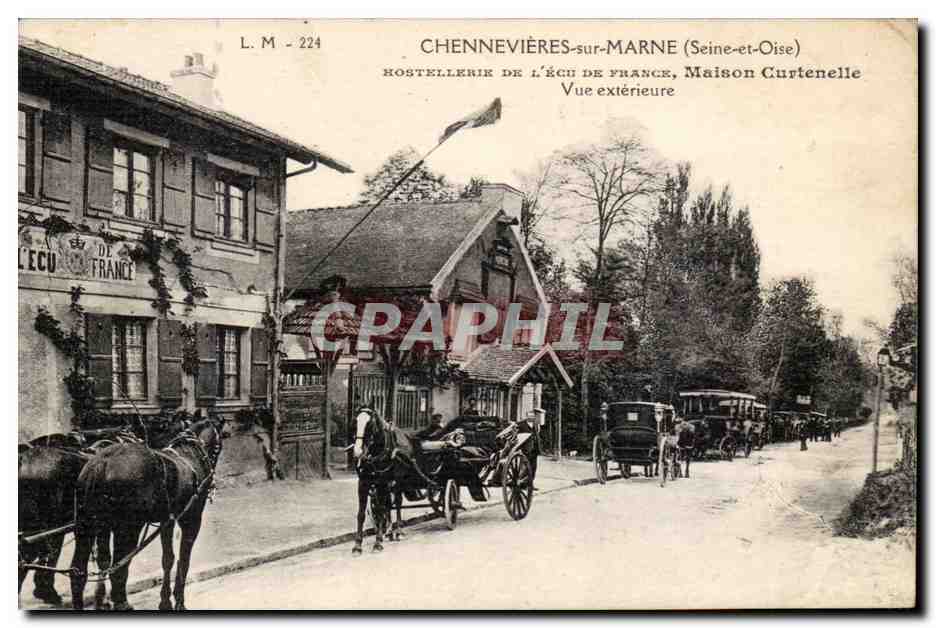 Chennevieres sur Marne CPA Hostellerie de l'ecu de France Maison Curtenelle Vue exterieure (restaurant) TOP