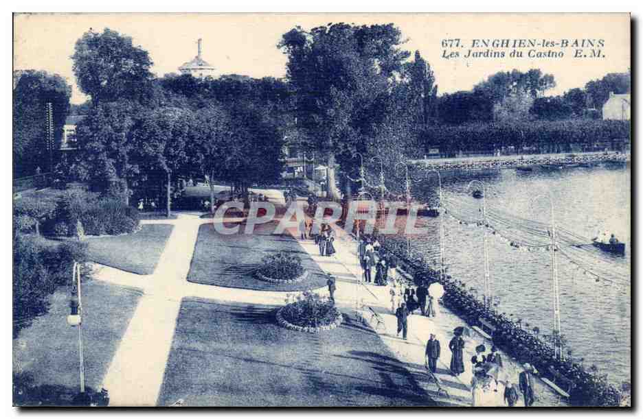 Enghien-les-Bains — Les Jardins du Casino — E.M. n°677