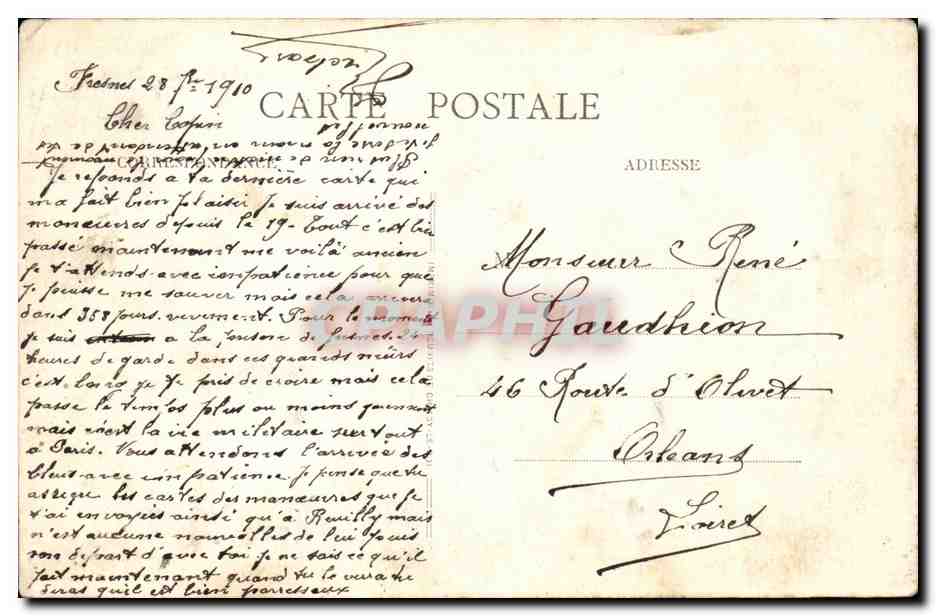 CPA Etablissements penitentiares de Fresnes Quartier de correction Batiments des divisions du grand quartier (prison ja — Rückseite