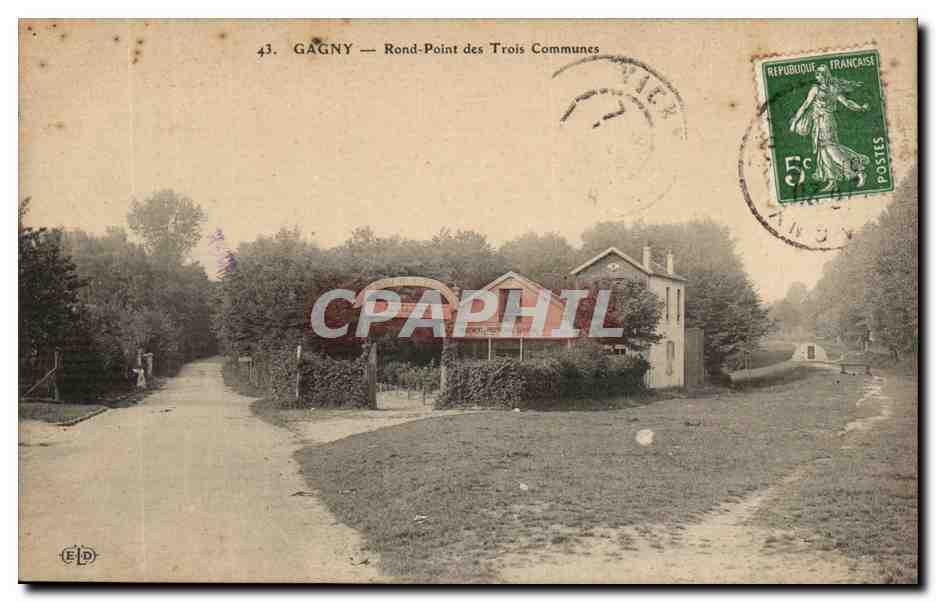 Gagny CPA Rond point des trois communes