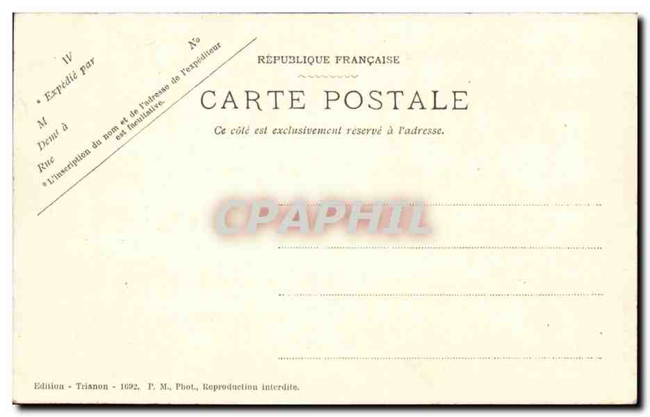 CPA Tourelle du chateau du Grand Mesnil (chevre hoat) — Rückseite