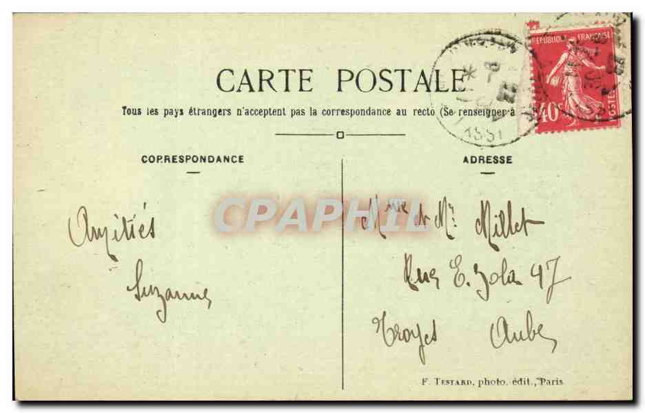 Issy les Moulineaux CPA La maison des petits menages — Rückseite