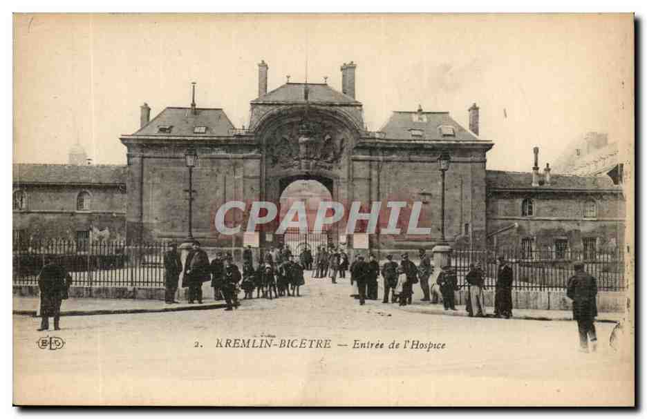 Kremlin Bicetre CPA Entree de l'hospice