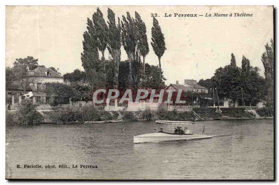 Le Perreux Nogent sur Marne CPA La Marne a Theleme