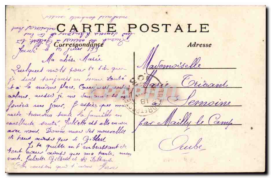 Le Perreux Nogent sur Marne CPA Bords de Marne — Rückseite