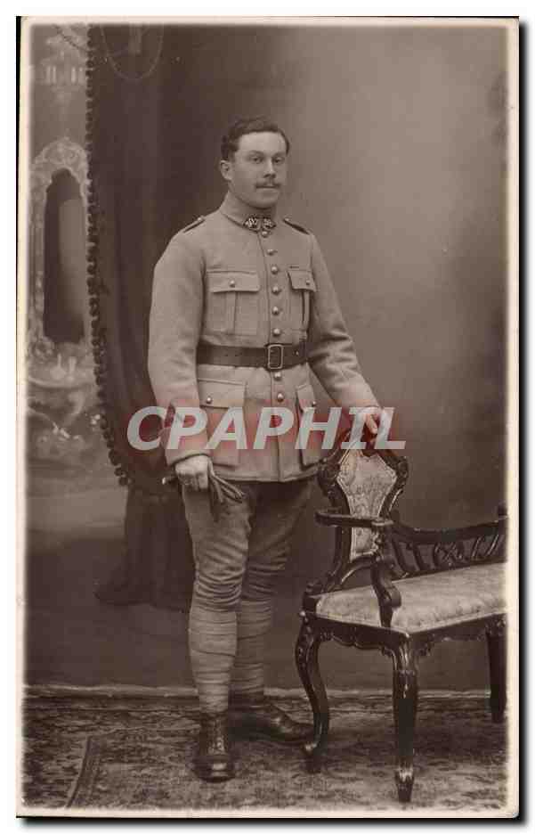 Soldat en uniforme — studio — J. MOBRE, photographe, Metz (Moselle)
