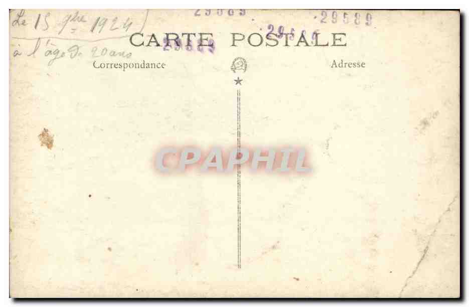 CARTE PHOTO Soldat militaria  — Rückseite