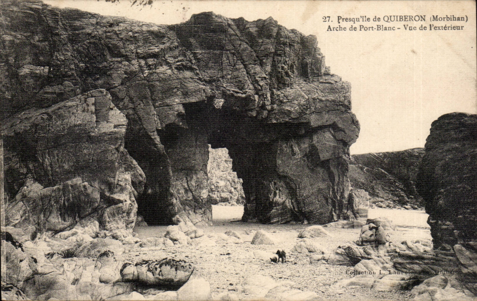 Presqu'île de Quiberon (Morbihan) — Arche von Port-Blanc — Aussicht von außen — Sammlung L. Laurent