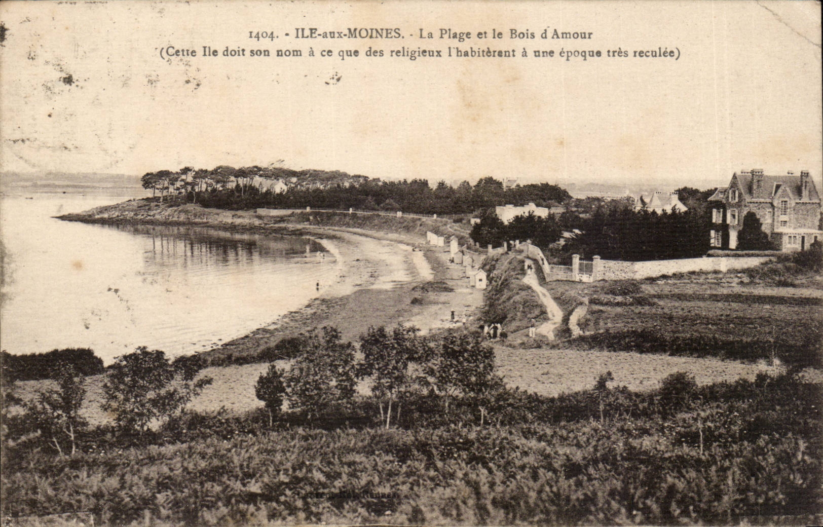 ÎLE-AUX-MOINES - Die Strandpromenade und der Bois d'Amour — anonymer Verlag, Nr. 1404