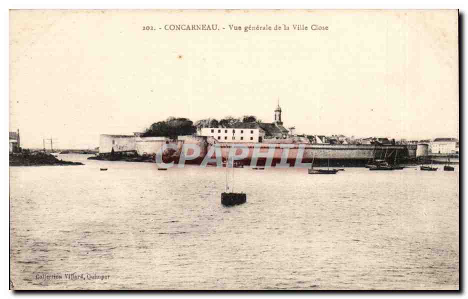 Concarneau CPA Vue generale de la ville close