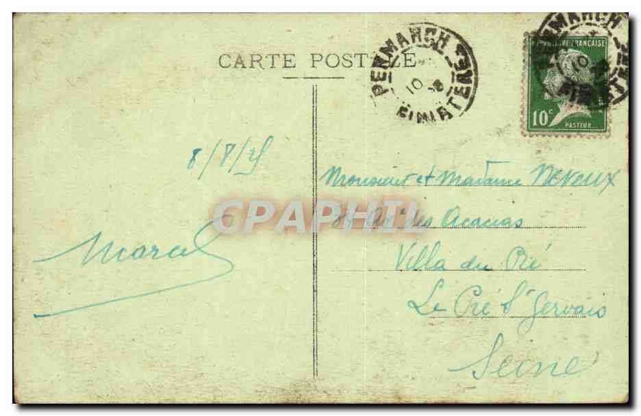 Quimper CPA Vue generale prise du Frugy — Rückseite