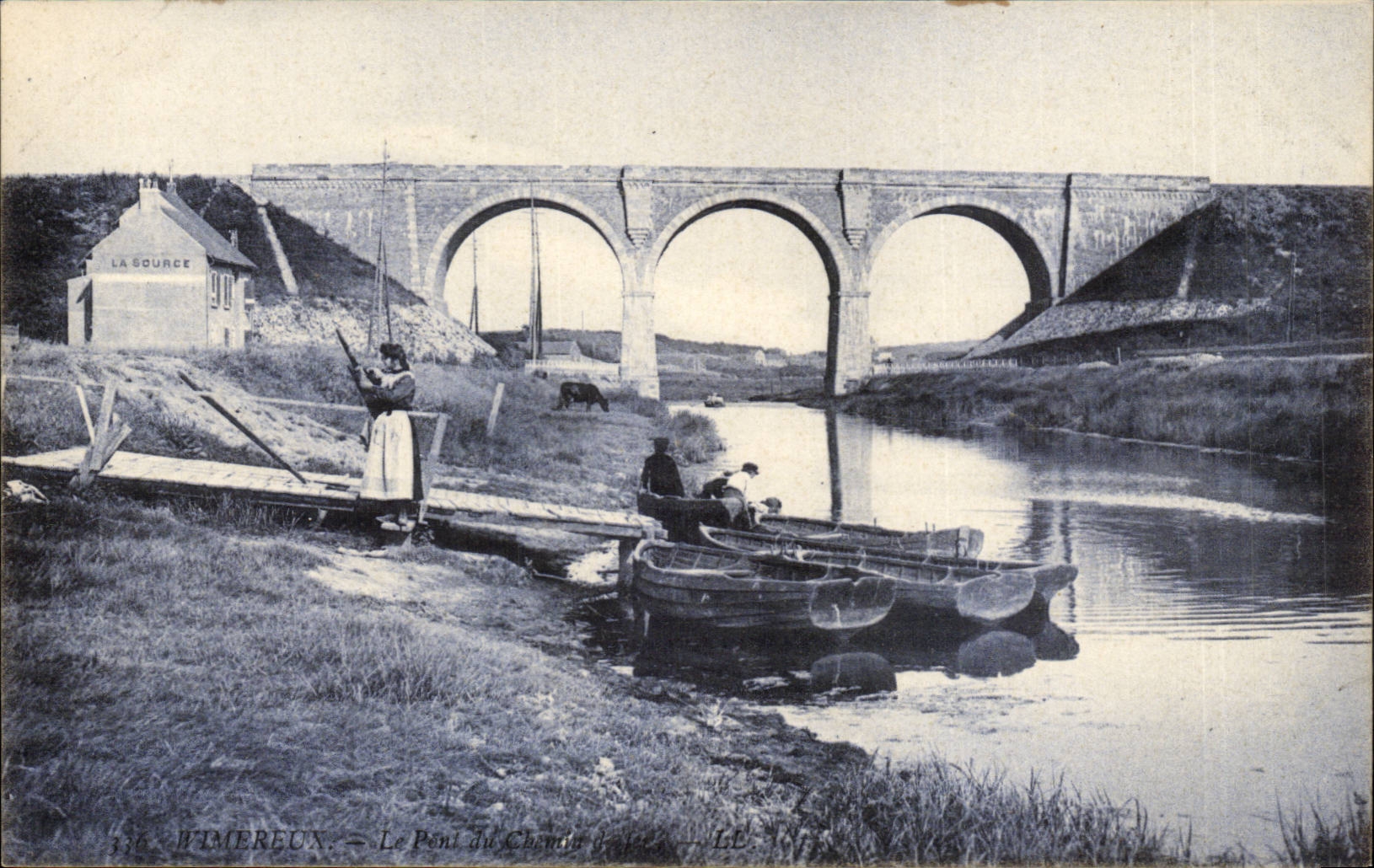 Wimereux CPA Le pont de chemin de fer