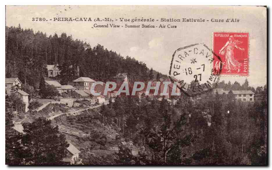 Peira CAva CPA Vue generale Station estivale Cure d'air