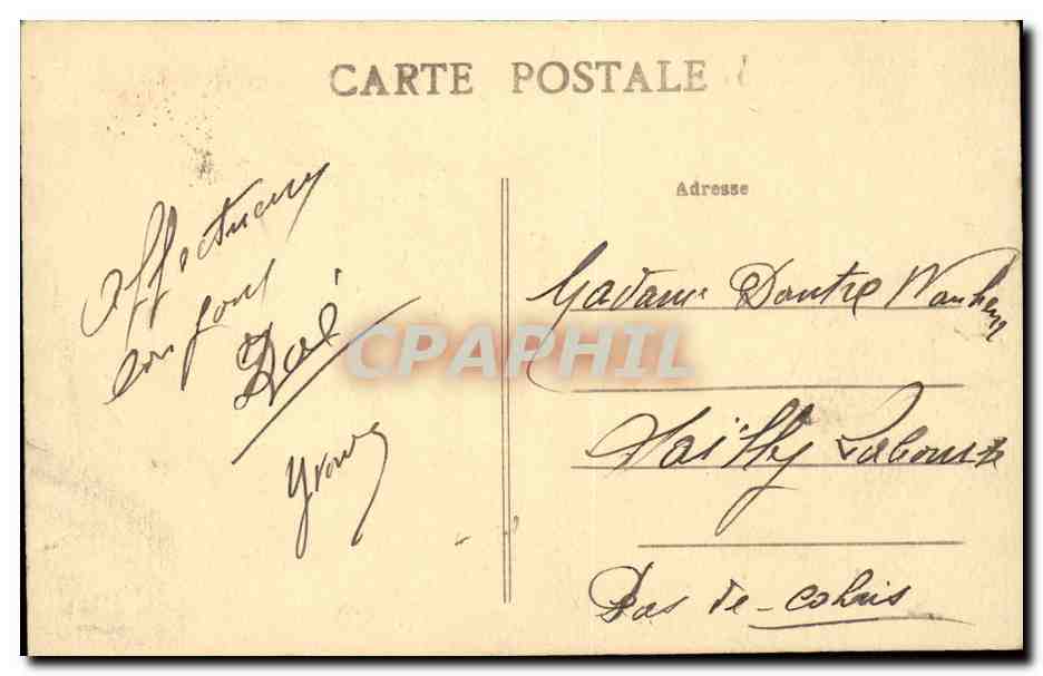Avesnes sur Helpe CPA Entree de la sous preffecture — Rückseite