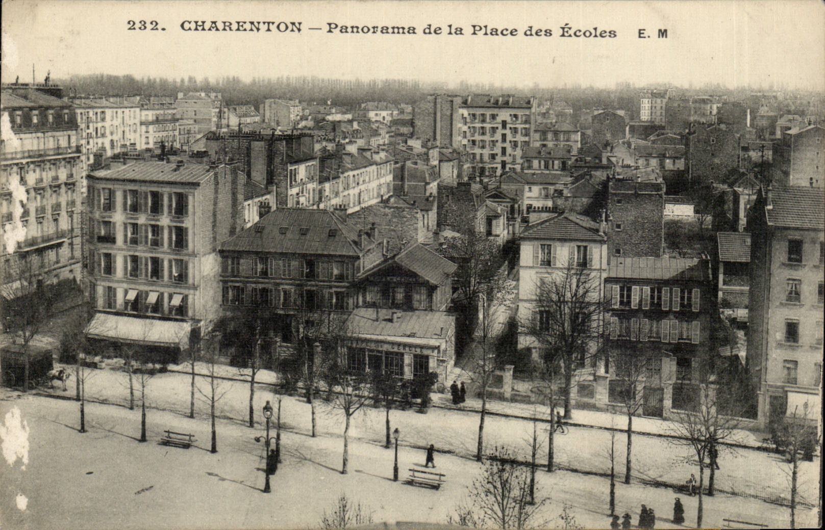 Charenton CPA Panorama de la place des Ecoles