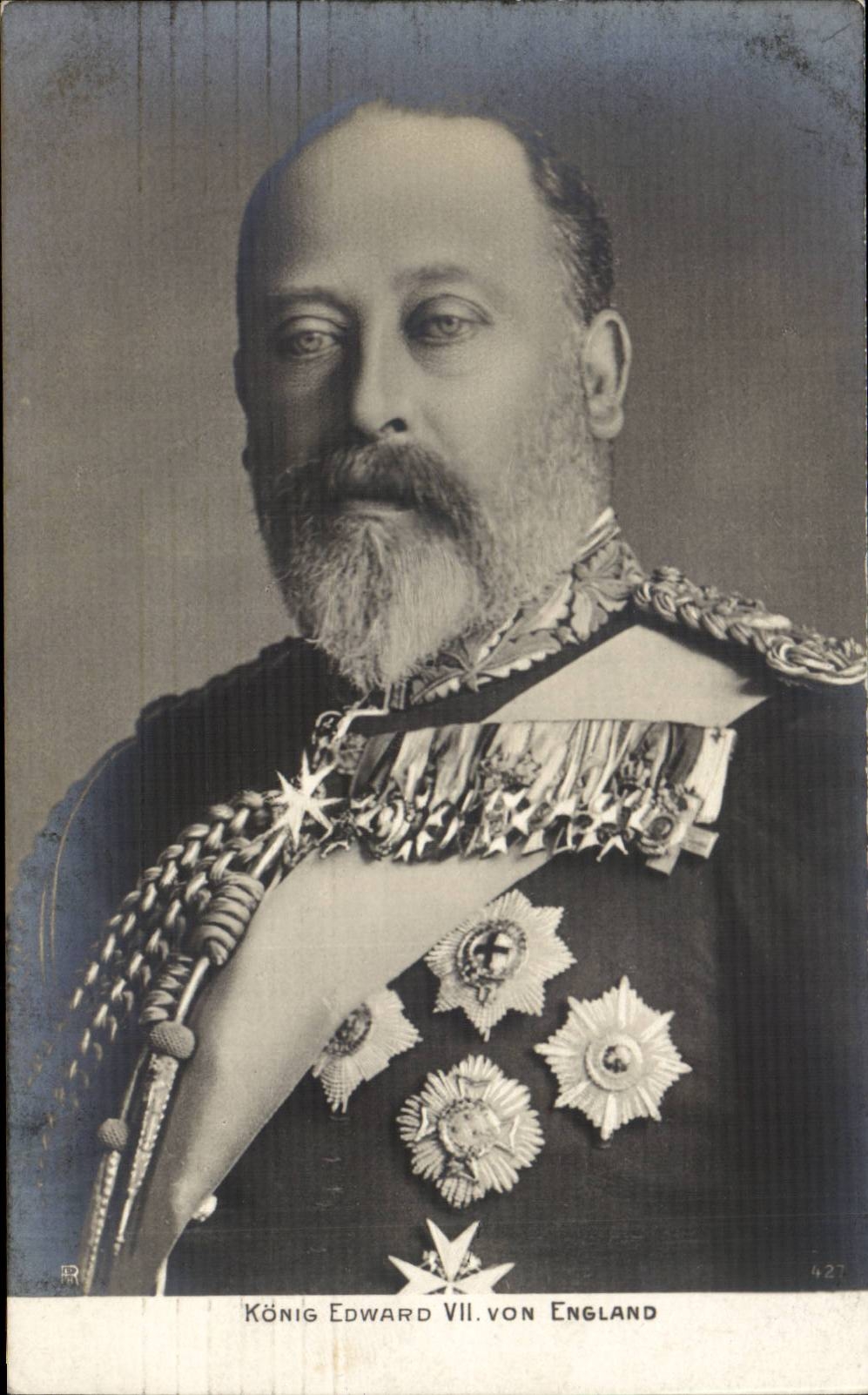 König Edward VII. von England — portrait officiel — éditeur RR, n° 427