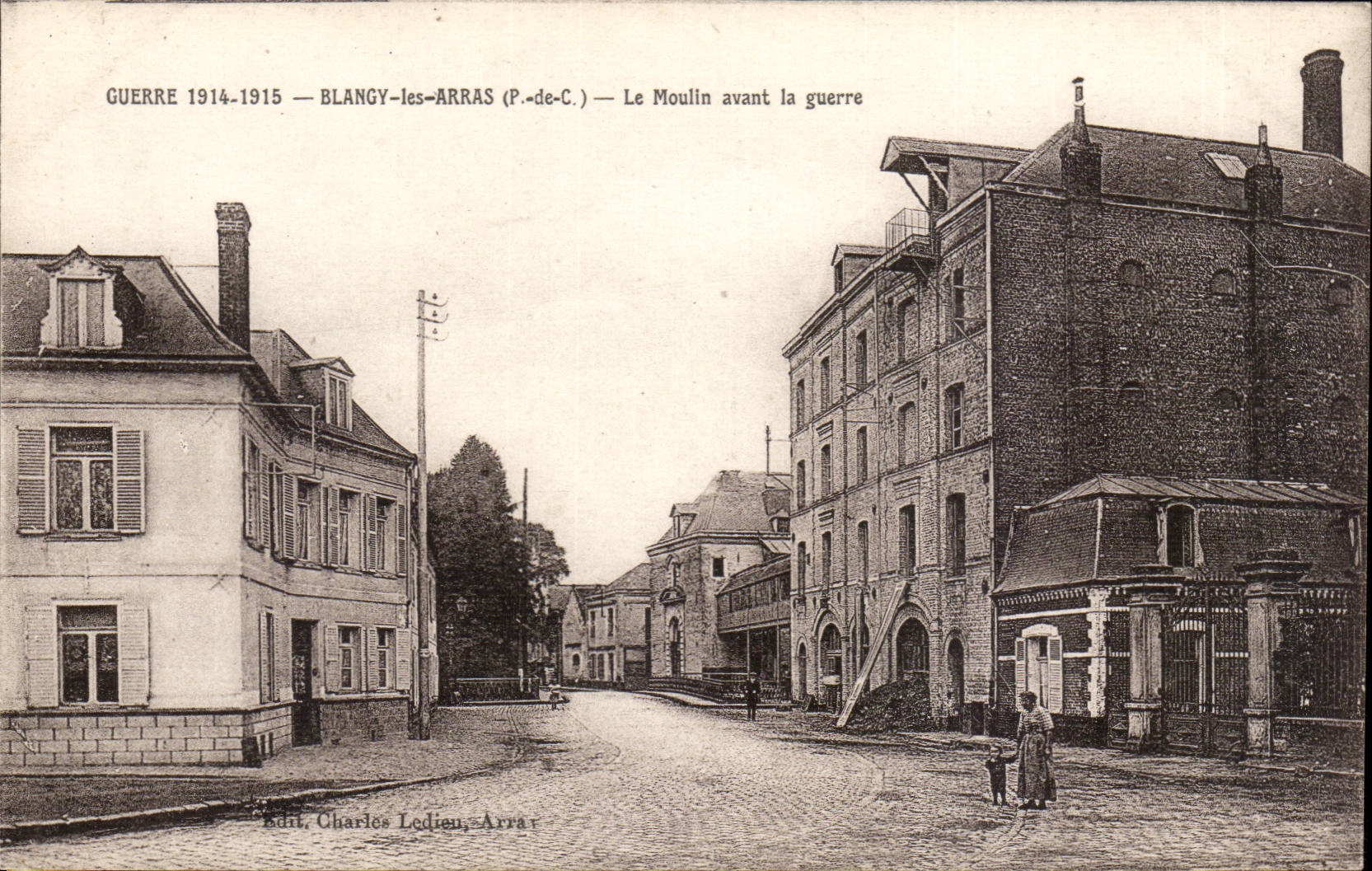 Blangy-les-Arras — Le Moulin avant la guerre — Edit. Charles Lodieu, Arras