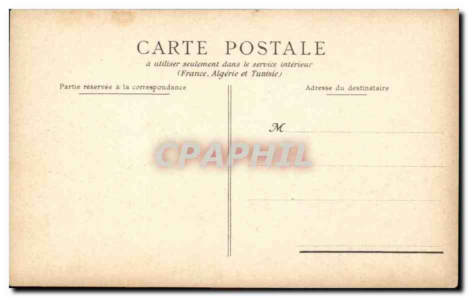 Paris 8 - Place de la Concorde - Chambre des Deputes - CPA  — Verso