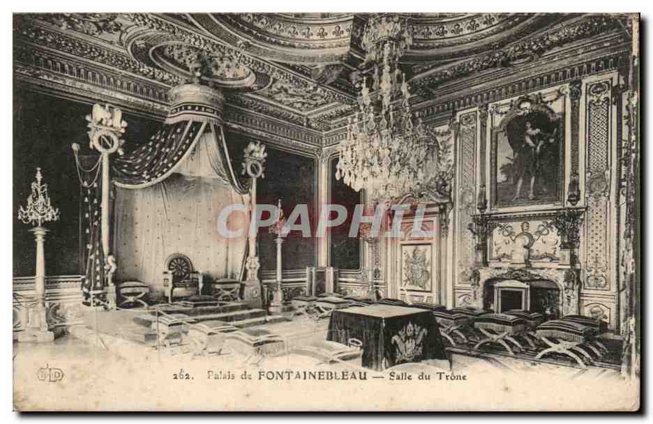 Palacio de FONTAINEBLEAU — Sala del Trono — Editor G.D. n°262
