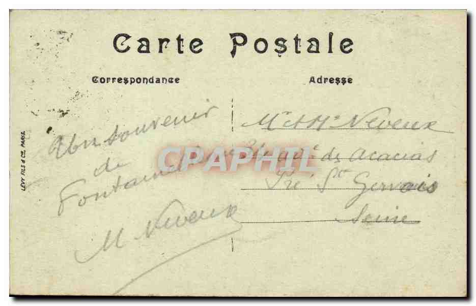 Fontainebleau — El Bosque — La Mare de Francbard — editor Lévy Fils & Cie, n°130 — Reverso