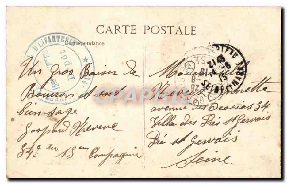 Forêt de FONTAINEBLEAU — Route tournante des hauteurs de la Solle — Verso