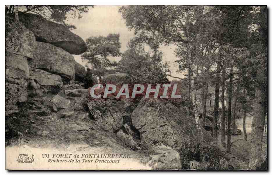 Forêt de Fontainebleau — Rochers de la Tour Denecourt — Éditeur non identifié, n° 201