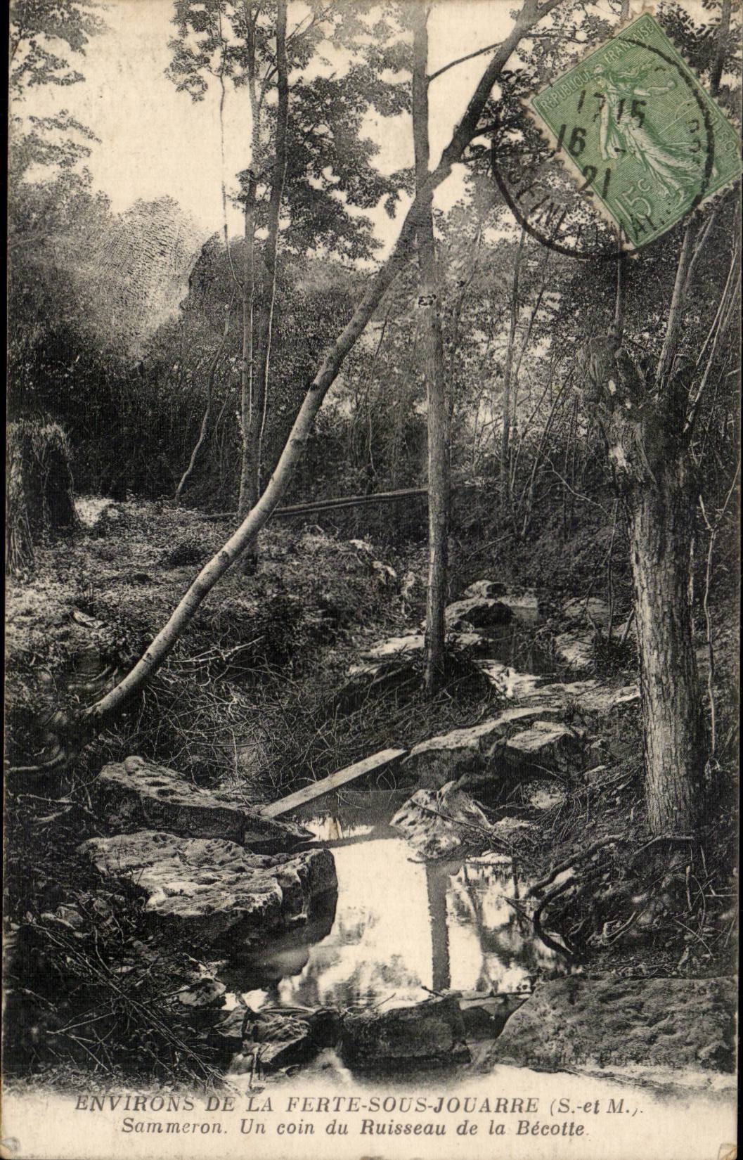 Environs de La Ferté-sous-Jouarre — Sammeron. Un coin du Ruisseau de la Bécotte — Anciens États Neubuëm et Cie, R. Cléte, Paris