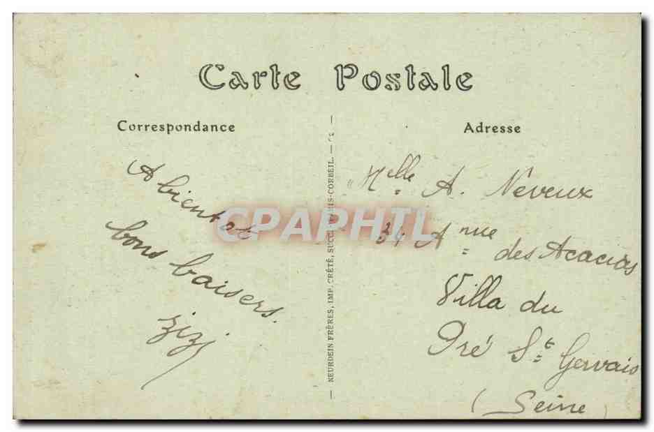 Meulan - Vue sur la Seine - CPA  — Rückseite